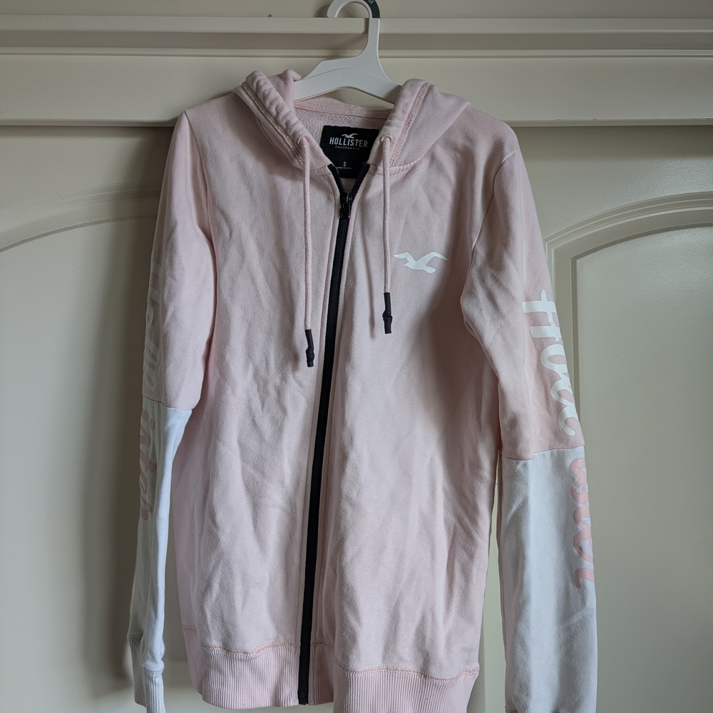 Hollister Light Pink Zip-Up Jacket